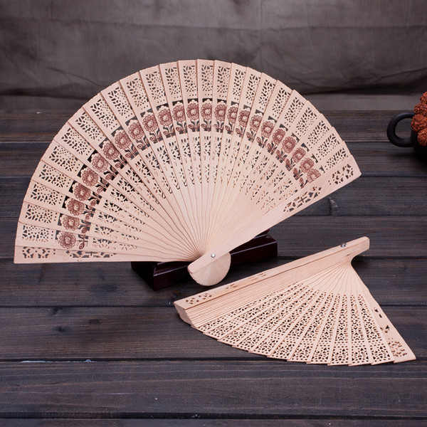 Personalized sandalwood folding hand fans wedding favours fan party giveaways 3 Styles For Choices DHL Free 