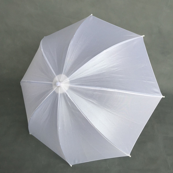 White Wedding Parasols Satin Bridal Umbrella ultraviolet-proof handcraft Bridal sun shade Festive Wedding umbrella Wedding supplies