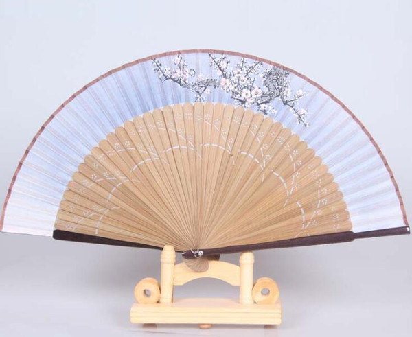 High-end Japanese fans Kyoto folding fan Bridal Accessories multicolor silk and Bamboo Gift fans factory direct sale