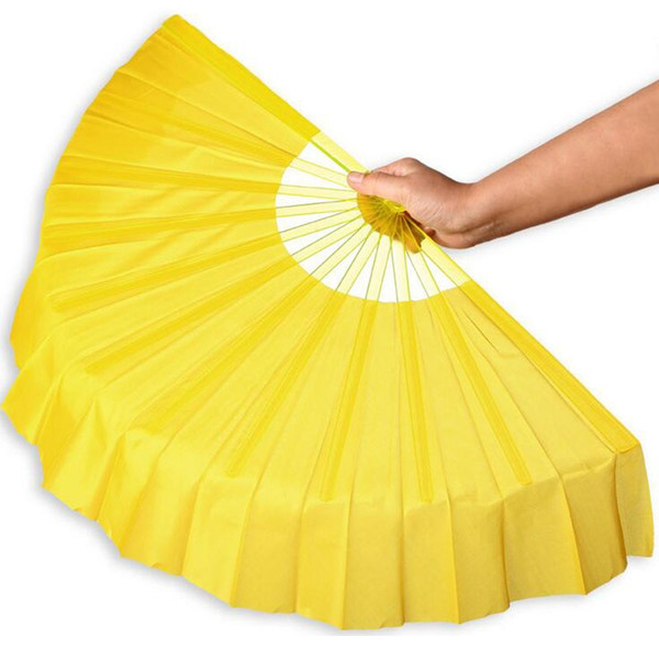 20pcs/lot Chinese Style 41cm Folding Plastic Frame Silk Dance Hand Fans Event Party Wedding Favors Gifts ZA4203