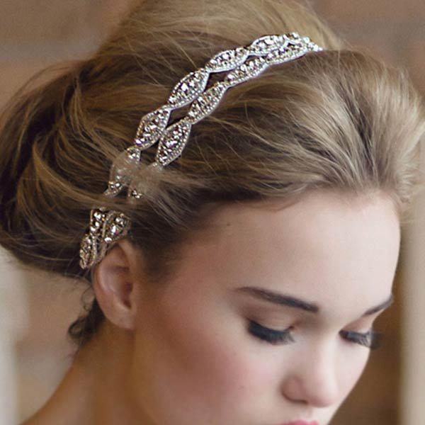 Medieval Hair Band headbands Boho Wedding Wear Gold plated White Silver As Shown (Wedding Accessories