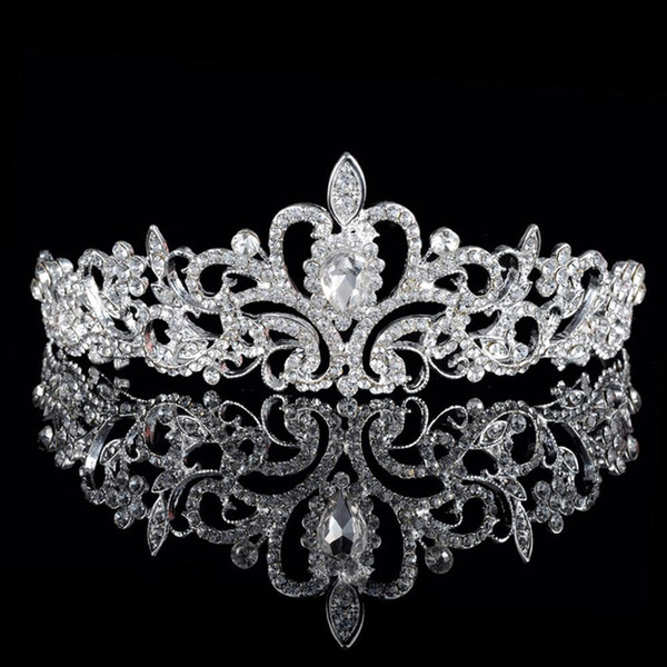 Beaded Crystals Wedding Crowns Bridal Jewelry Headband Hair Crown Wedding Accessories Party Tiara Cheap CPA1877