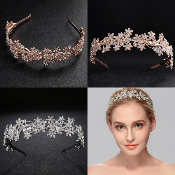 Fashion Wedding Hair Jewelry Girls Rhinestone Blingbling Bridal Headpieces Crown Rhinestone Bridal Hair Accessories for Weddings CPA3161