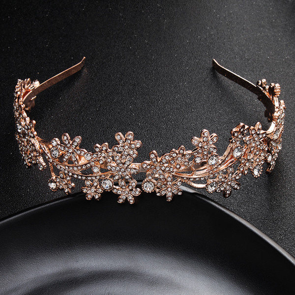 Wedding Hair Jewelry Girls Rhinestone Blingbling Bridal Headpieces Crown Rhinestone Bridal Hair Accessories for Weddings CPA3161