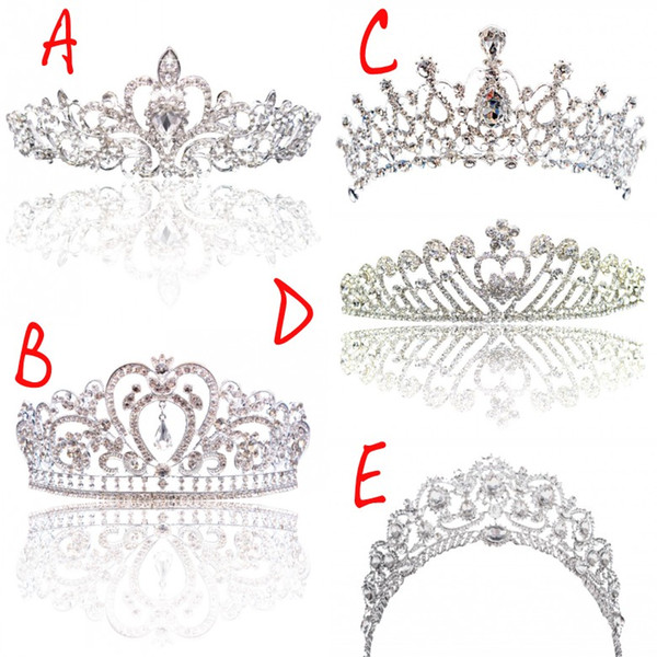 Big Princess Classic Bride Headpieces Tiaras Cute Girls Tiaras Crowns All with Crystal for Wedding and Gift New Style Free shipping CPA793