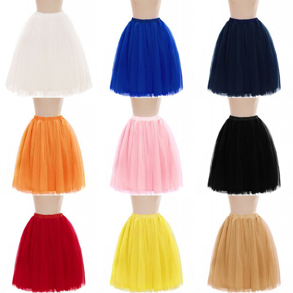 Cheap Petticoats 5 Layers Tutu Skirts For Wedding Bridal Dress Women A Line Short Party Dress Mini Skirt CPA583