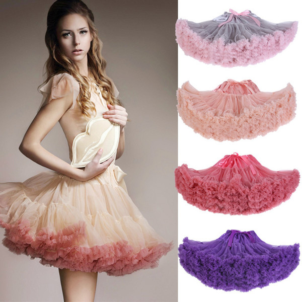 13 Colors Puffy Tulle Party Dresses Petticoat Mini Skirts Girls Underskirt For Ball Gown Cosplay Dress CPA835