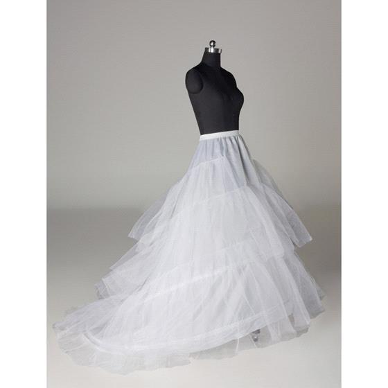 Cheap Wedding Petticoats Layers Tulle Crinoline for Dresses with Train Free Size Wedding Dresses Underskirt CPA211