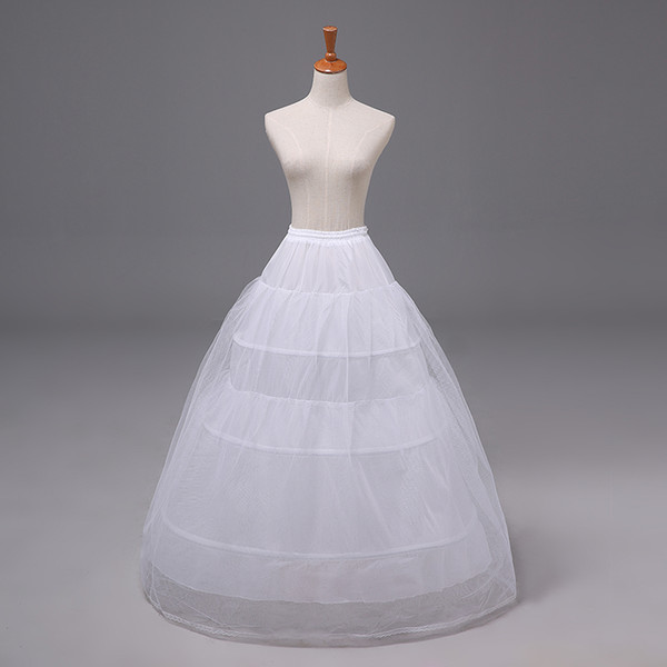 A-Line Cheap Petticoat Ball Gown Bridal Prom Dress Crinoline Quinceanera Underskirt Wedding Accessory White Undergarment Bustle 12011