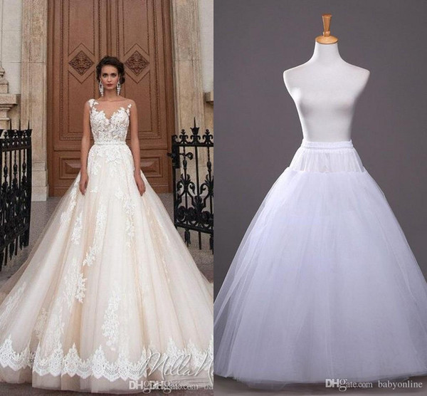 2022In Stock A-line Petticoat Cheap Bridal Accessories Bridal Slip for Wedding Dresses Bridal Underskirt CPA212