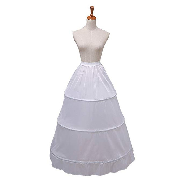 Clear Bridal Women's Bridal Gown Wedding Dress Petticoat Underskirt Crinoline Skirt Slip 12014WT