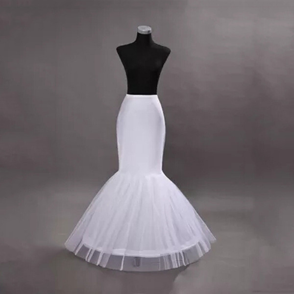 Free Shipping 2017 Mermaid Petticoat 1 Hoop Bone Elastic Trumpet Crinoline Wedding Accessories Hot Sale High Quality