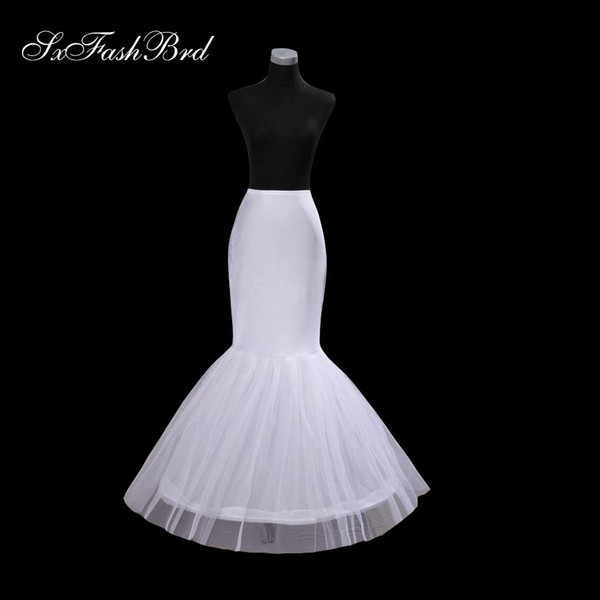 High Quality Free Size Mermaid Puffy Wedding Petticoats Bridal Slip Underskirt Crinoline Bridal Accessories For Wedding Dress