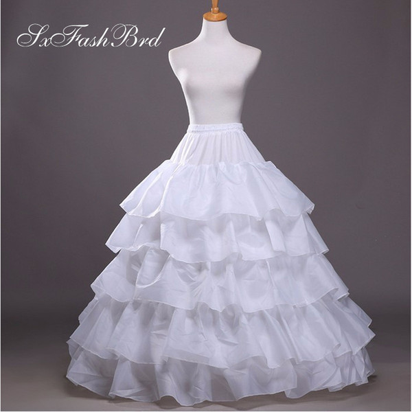 High Quality Free Size Puffy Ball Gown Wedding Petticoats Bridal Slip Underskirt Crinoline Bridal Accessories For Wedding Dress