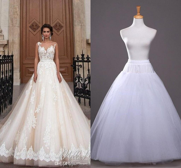 In Stock A-line Petticoat Cheap Bridal Accessories For A lLine Wedding Dress Bridal Slip for Wedding Dresses Bridal Underskirt CPA212