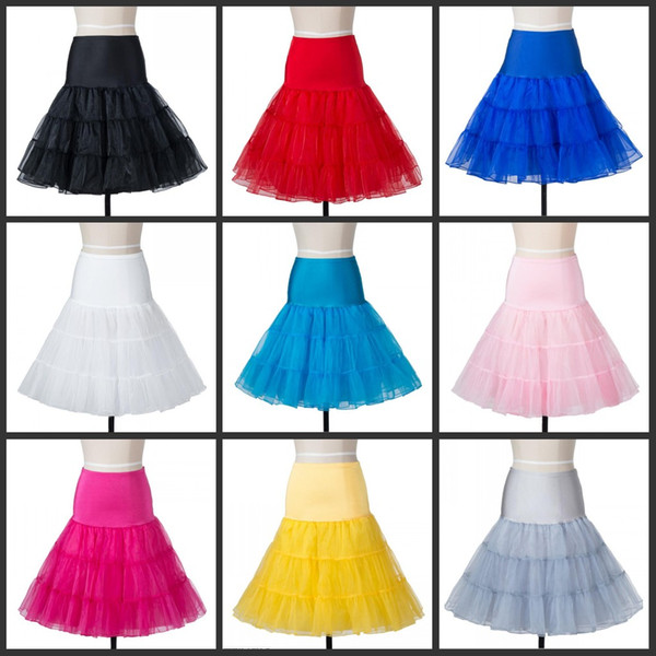 free shipping Short Organza Petticoat Crinoline Vintage Wedding Bridal Petticoat for Wedding Dresses Underskirt Rockabilly Tutu Rock and Bal