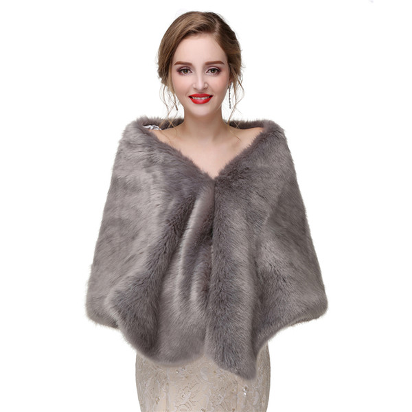 CMS08 Faux fur Stole Capes Wedding Fur shrug Bridal Stole Fur Shawl Cape,Wedding Bolero Jacket