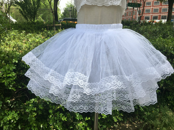 2017 New Arrivals TuTu Dress Ball Gown Petticoat Underskirt Crinoline Skirt Slip Tulle Nylon Bridal Accessories short dress petticoats