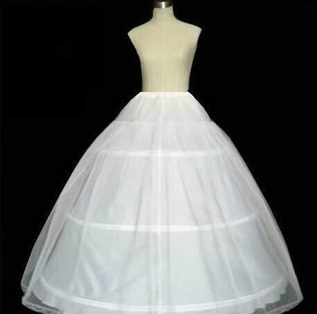 3 Hoop 1 tulle Wedding Bridal Gown Dress Petticoat Underskirt Crinoline Wedding Accessories