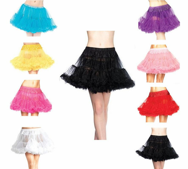 Selling Colorful Rainbow Tulle Ruffle Puffy lolita Ball Gown Petticoats for Women Girl Elastic Waist Fashion Lady Dance Skirts