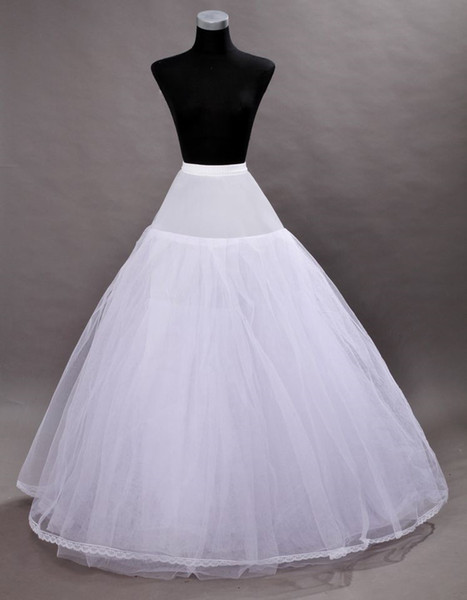 2017 New Arrival one Hoop A-line Petticoat Croset Petticoats Crinoline Slip Underskirt Bridal Princess Petticoat Bridal Underskirt