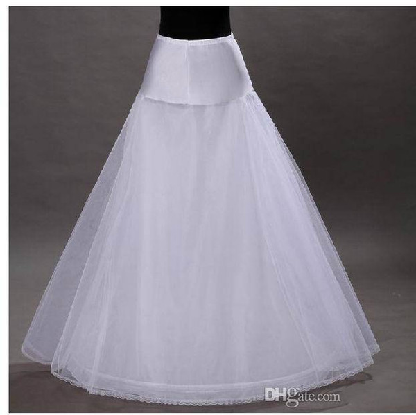 Hot sale Cheapest A-Line White Wedding Petticoats Free Size Bridal Slip Underskirt Crinoline White For Wedding Dresses