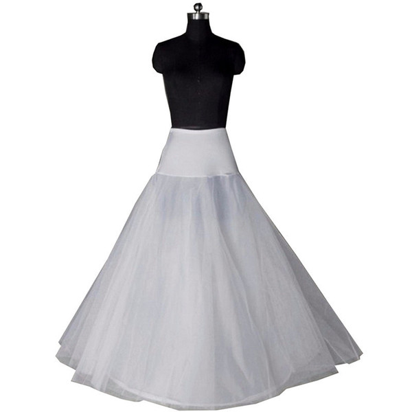 2019 A line Hot Sale Ball Gown Bone Full Crinoline Petticoats For Wedding Dress Wedding Skirt Underskirt