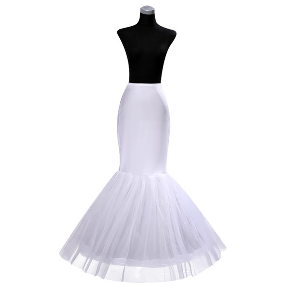 2018 New Cheap Petticoat Crinoline for Mermaid Wedding Dresses Flounced Trumpet Underskirt For Bridal Gowns Slip PT005