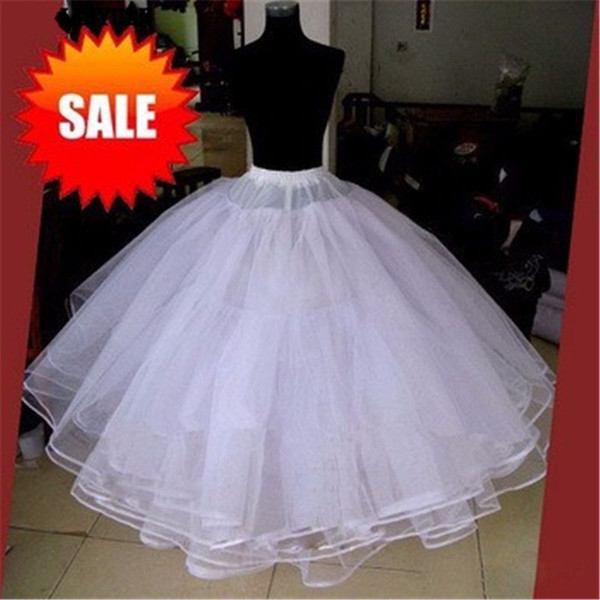 Best Sell White 3 Layers Wedding Accessories For Wedding Dress Tulle Dress Skirt Ball Gown Petticoat 2019 Skirt No Hoops