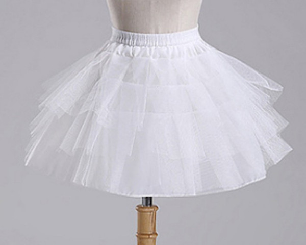 Cheap White Short Ball Gown Petticoat Dresses Underskirts Crinoline Bridal Accessories Prom Petticoats Fancy Women Skirt shuoshuo6588
