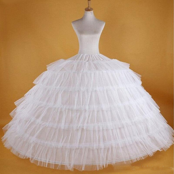 cheap Big White Petticoats For Wedding Super Puffy Ball Gown Slip Underskirt Formal Dress Brand New Large Long Wedding Accessories