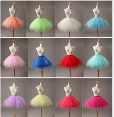 Cheap 2019 Short Petticoats Organza Bridal Underskirt Slip Women A-Line Crinoline Skirt TUTU Puffy Plus Size Bridal Accessories