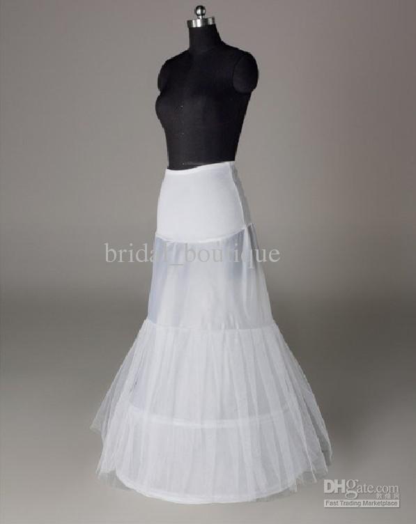 High Quality White Mermaid Petticoat Bridal Underskirt Crinoline For Wedding Dresses Prom Gown Free Shipping Ready to Ship Item