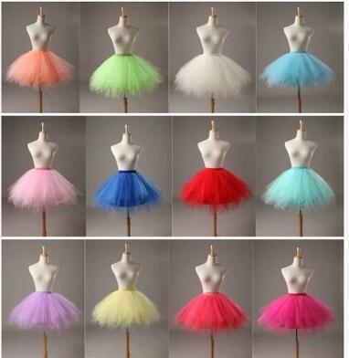 Cheap 2019 Short Petticoats Organza Bridal Underskirt Slip Women A-Line Crinoline Skirt Puffy Plus Size Bridal Accessories
