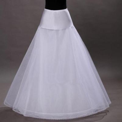 2018 Cheapest A-Line Bridal Petticoats 2-layer Wedding Underskirt Crinolines Fashion Tulle Bridal Petticoat for Wedding Half Slips