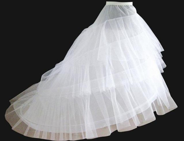 on Sale White 3 Hoop Petticoat Crinoline Underskirt Slip A line Bridal Wedding Petticoat Crinoline