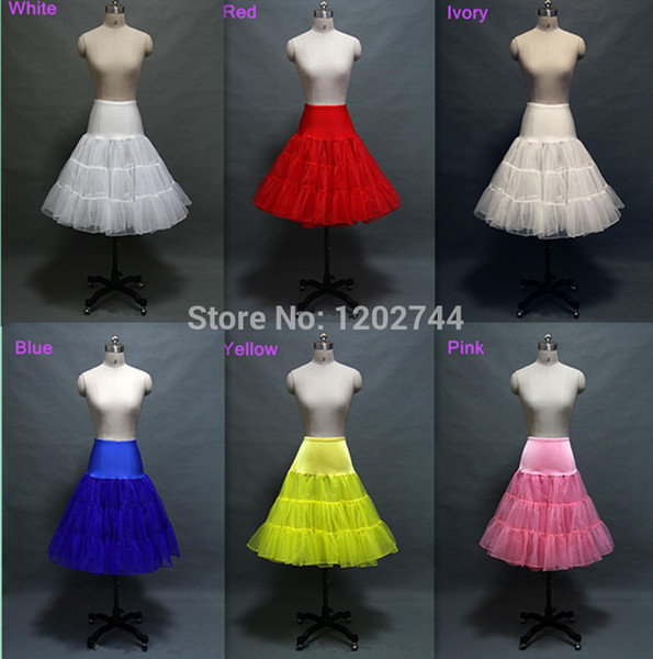 2017 White Promotion Free Shipping Short Skirt Boot Cut Solid Bridal Wedding Petticoat Underskirt For Short Wedding Dress Party Gown