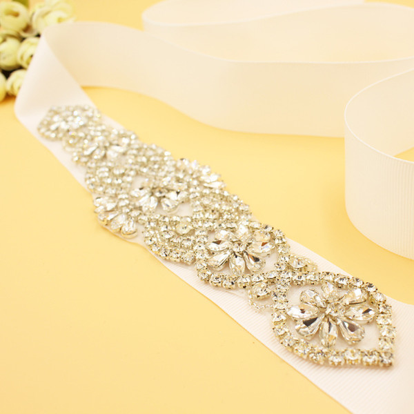 Sparkling Bridal Sashes with Rhinestone Wedding Belts New Arrival 2018 New Arrival Free Shipping Wedding Accessories Bridal Belts Cheap