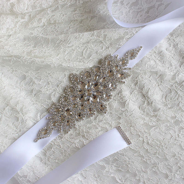 Bridal Belt Rhinestone New High-end Pearls Crystal Bridal Accessories Girdle Original Handmade Wedding Belt Rhinestone Wedding Belts xw33