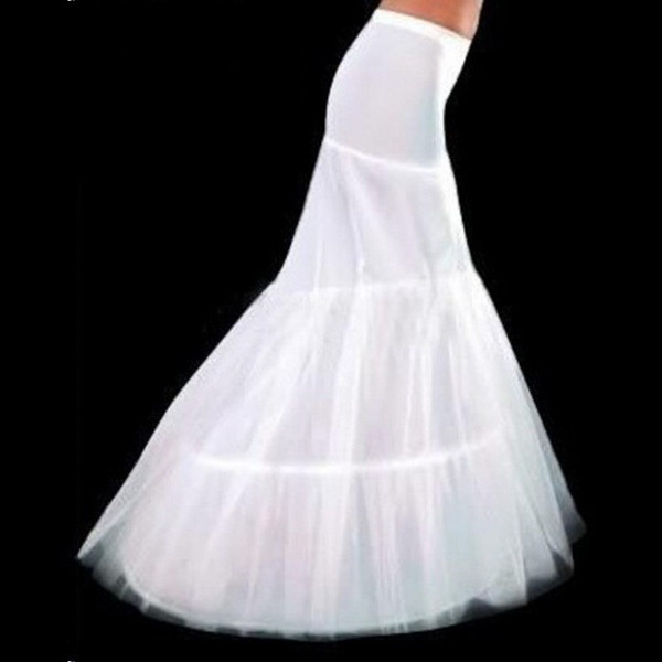 2018 New elegant white mermaid wedding petticoat under skirt In stock wedding accessory Bridal accessories best selling