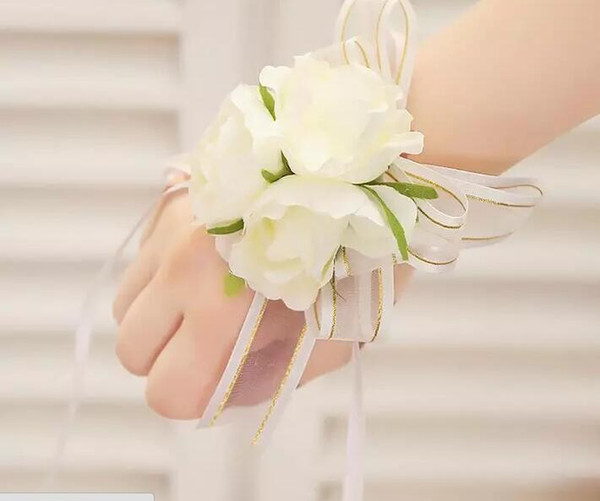 Wedding Banquet Party Supplies Bridal bridesmaid flower wrist corsage wrist flower high quality foam headdress flower