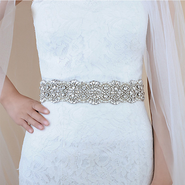 Hot Sale Bridal Belts with Diamonds Bridal Wedding Accessories Belts for Women Wedding Dress Sash Belt of The Bride Multi Color New Arrival