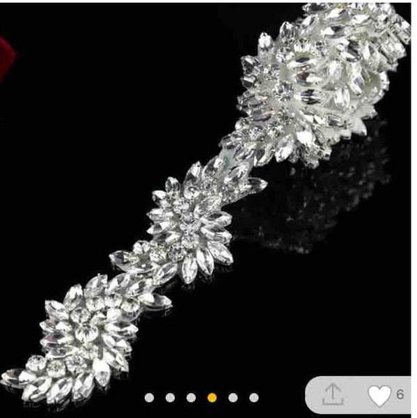 2018 luxury fashion Rhinestone adornment Belt Wedding Dress accessories Belt 100% hand-made best selling Bridal Sashes