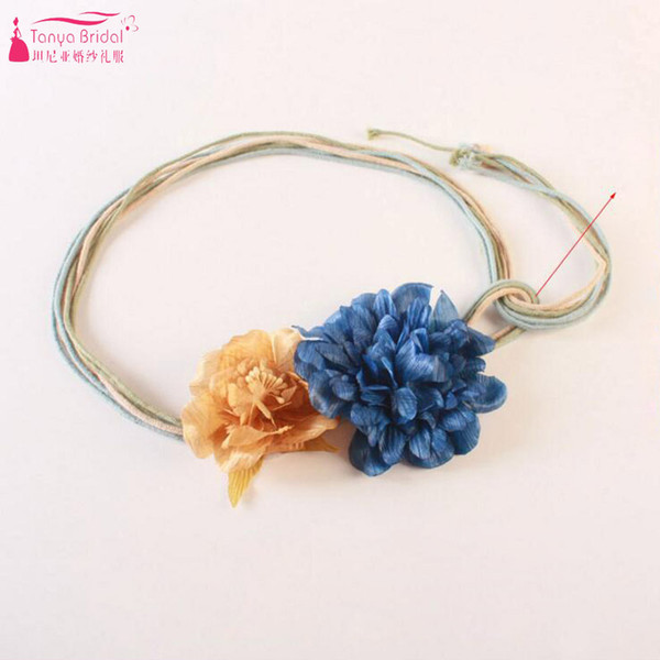 Bohemian Flower Wedding Belt Fashion Simple Cheap Dress Sashes Colorfull Beach Party Accessories Casual wear In Stock