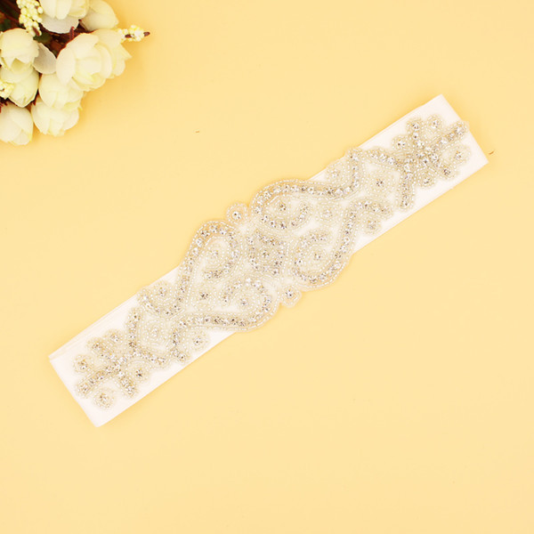 Cheap Modest Real Image Bridal Sashes Belts 2016 Crystal Beads Wedding Sash Hand Made Elegant Sash Fashion Accessories In Stock Free