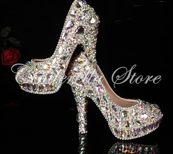 newest crystal rhinestone Shiny high heel female lady's Women Bridal Evening Prom Party club Bar Wedding Bridesmaid shoes