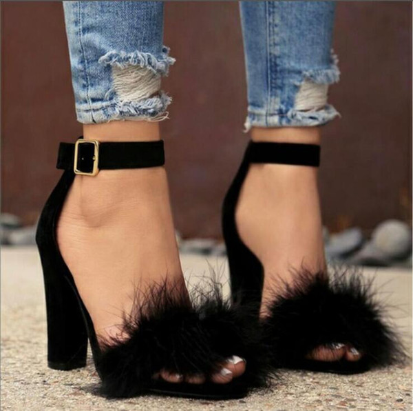 2019 Women Summer Shoes T-stage Fashion Dancing High Heel Sandals Sexy Stiletto Party Wedding Shoes Brown Black