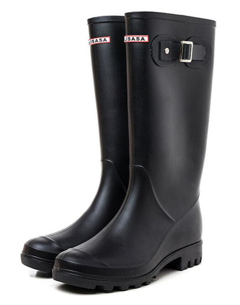 2018 NEW Women RAINBOOTS fashion Knee-high tall rain boots waterproof welly boots Rubber rainboots water shoes rainshoes 87510