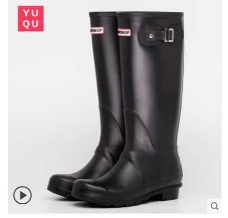 2018 NEW Women RAINBOOTS fashion Knee-high tall rain boots waterproof welly boots Rubber rainboots water shoes rainshoes 61922