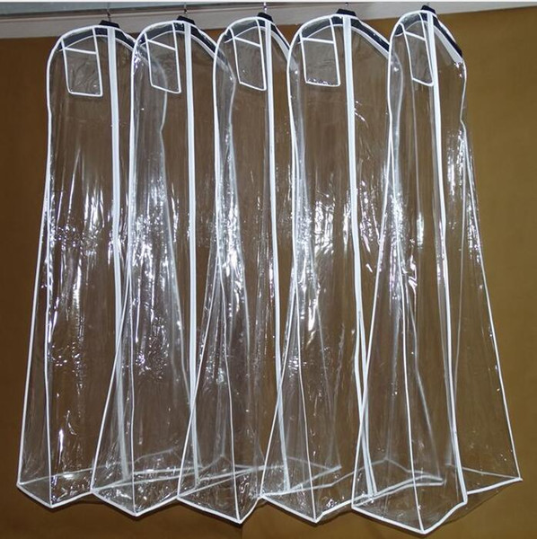 Cheap Hot Selling Fashion See Through Wedding Dress Bags White Wedding Accessory Packaging Bags Wedding Dress Garment Bag